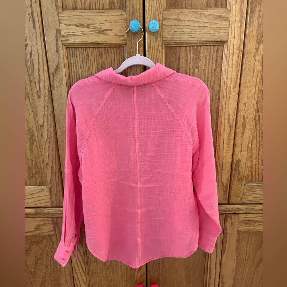 Z Supply Perfect Airy Top in Bright Pink size XS - Picture 6 of 8
